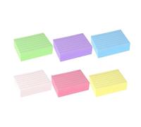 Xinsheinelry 900 hojas de rayado de doble, libretas con líneas coloridas para uso diario, notas con doble línea