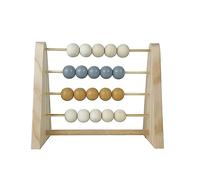 Xinsheinelry Ábaco de Madera Cuentas de cálculo Bebé Niños Niños Juguetes educativos de Aprendizaje temprano Estilo nórdico Decoración Natural de la habitación del niño Color Pintado con Cuentas en y