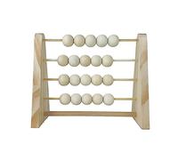 Xinsheinelry Ábaco de Madera Cuentas de cálculo Bebé Niños Niños Juguetes educativos de Aprendizaje temprano Estilo nórdico Decoración Natural de la habitación del niño Color Pintado con Cuentas en y