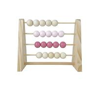 Xinsheinelry Ábaco de Madera Cuentas de cálculo Bebé Niños Niños Juguetes educativos de Aprendizaje temprano Estilo nórdico Decoración Natural de la habitación del niño Color Pintado con Cuentas en y