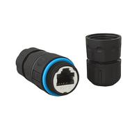 Xinsheinelry Acoplador RJ45 Protegido IP68 Conector De Red Blindado CAT6 Bloqueo M20 para Ethernet Aire Libre