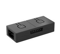 Xinsheinelry Adaptador de sincronización de ventilador ARGB de 5 V a 12 V con controlador manual de 3 pines a 4 pines, cable adaptador ARGB