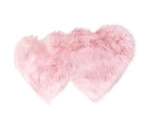 Xinsheinelry Alfombras Amor Doble Forma de Corazón Fluffys Alfombras de Piso Chica Peluches Silla de Color Sólido Funda de Sofá Dormitorio Decoración del Hogar Alfombras Dobles en Forma de Corazón