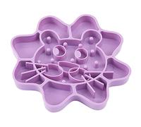 Xinsheinelry Alfombrilla de golosinas para perros y gatos, alimentador lento en forma de flor, juguete de alimentación calmante para mascotas para desarrollar a tu cachorro que come bien, almohadilla