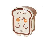 Xinsheinelry Atractiva Caja De Comida con Forma Tostada Organizadores Almuerzo Multifuncionales para Niños Adecuados Diversas Ocasiones Comer Contenedor Almuerzo Escolar