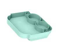 Xinsheinelry Bandeja de gestión de Engranajes costeros con áreas específicas para Cubiertos, Vasos y golosinas Bandeja para Servir Velada de ABS Resistente de 24x24x5 cm