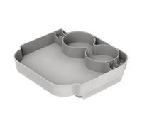 Xinsheinelry Bandeja de gestión de Engranajes costeros con áreas específicas para Cubiertos, Vasos y golosinas Bandeja para Servir Velada de ABS Resistente de 24x24x5 cm