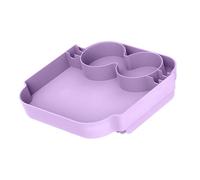 Xinsheinelry Bandeja de gestión de Engranajes costeros con áreas específicas para Cubiertos, Vasos y golosinas Bandeja para Servir Velada de ABS Resistente de 24x24x5 cm