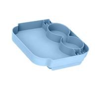 Xinsheinelry Bandeja de gestión de Engranajes costeros con áreas específicas para Cubiertos, Vasos y golosinas Bandeja para Servir Velada de ABS Resistente de 24x24x5 cm