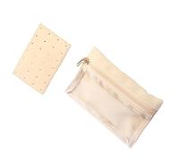 Xinsheinelry Bolsa organizadora de joyas resistente e impermeable con exterior de PVC ligero y compartimentos forrados aterciopelados para guardar joyas portátil