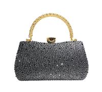 Xinsheinelry Bolso con purpurina, elegante bolso de hombro tipo bandolera, bolso para almacenamiento organizado en ocasiones de graduación, bolso de boda con funciones sociales