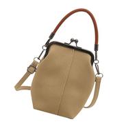 Xinsheinelry Bolso de mano de para ir trabajo, bolso de hombro con, bandolera con cierre de beso para ir trabajo, bandolera para mujer