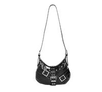Xinsheinelry Bolso de mano de PU de lujo con decoración de remaches Bolso bandolera de Monedero de axila elegante para damas Monedero de axila de lujo Bolso de mujer elegante axila