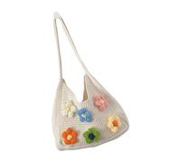 Xinsheinelry Bolso de playa de punto multifuncional, bolso de hombro de gran capacidad, bolso informal para picnics o compras en la playa