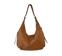Xinsheinelry Bolsos cruzados para mujer, de ante sintético, bolso de hombro con correas ajustables, bolsos Hobos pequeños para mujer, Brown