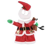 Xinsheinelry Bonito disfraz de Papá Noel para fiesta de Navidad, sesión de fotos, disfraz de Papá Noel, festival, cosplay, accesorios de vacaciones, traje de perro de Navidad