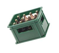 Xinsheinelry Botella Cerveza Cervezas En Miniatura A Escala 1/12 con Caja para Casas Muñecas Decoración con Life Like Designs Display Accessory