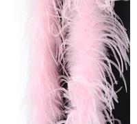 Xinsheinelry Bufanda con Plumaje de avestruces para Vestidos Formales y proyectos de Fashion Down Collar