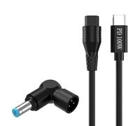 Xinsheinelry Cable De Carga USB C PD100W A 3 Pines Entrega Energía Inteligente Amplia Compatibilidad Dispositivo Cable Carga con Detección Voltajes