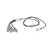 Xinsheinelry Cable Divisor USB Compacto A 4 Adaptadores para Ampliar La Conectividad De Dispositivos Impresoras Cámaras Puerto MultiUSB