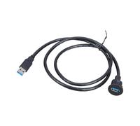 Xinsheinelry Car Boats Motorcycle USB3.0 Extension Cable Plastic Texture with 5Gbps Speed Perfect For Dashboard Mount and Accessories Motorcycle Dashboard USB Adapter