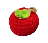 Xinsheinelry Colgante de Fresa croché de Lana Hecho a Mano, Accesorio para Llaves de, decoración de Bolso, Soporte para Llaveros, Regalo de cumpleaños único, Regalo para niñas