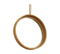 Xinsheinelry Colgante de pared de cristal con tejido de ratán único para entusiastas del maquillaje, añade encanto a la zona de los vendajes, decoración de casas de campo artesanales