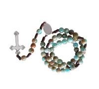 Xinsheinelry Collar largo con cuentas anudadas, estilo étnico para uso diario y eventos especiales, pulseras espirituales