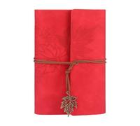 Xinsheinelry Cuaderno portátil con 6 anillas, cubiertas de carpeta de, cierre de cuerda de 75 hojas para diario, cuaderno de bocetos
