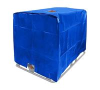 Xinsheinelry Cubierta de contenedor Premium, diseño de Tela de poliéster de 1000L con Solapa de Acceso rápido para un Uso fácil, Protector de Cisterna de Agua para Granja