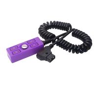 Xinsheinelry D-Tap macho tipo B a 4 puertos D-Tap hembra Hub Splitter Cable adaptador cable de alimentación 1/4 tornillo para cámara batería cable divisor