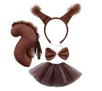 Xinsheinelry Diadema con forma de oreja de ardilla de dibujos animados para mujer, con cola para el pelo, animes, actuaciones de personajes, tocado de transmisión en vivo