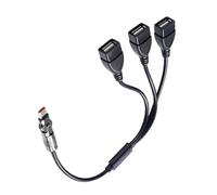 Xinsheinelry Divisor de cable tipo C macho y 3 puertos USB hembra que permiten una carga simultánea a 5 V3 A con datos para dispositivos USB C Hubs