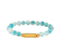 Xinsheinelry Elegante accesorio de cuentas con textura de piedra, joyería de muñeca adecuada para mejorar la fuerza de voluntad reuniones casuales, One Size, como se describe