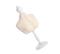 Xinsheinelry Elegante soporte de exhibición de busto para collar cubierto de pelusa, soporte resistente con color elegante para decoración del hogar, soporte de estructura estable