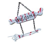 Xinsheinelry Esqueleto Pareja Boda Tema Decoración de Terror para Fiestas de Halloween y Fiesta Temática Adorno Decorativo Accesorios de Miedo de Halloween Impermeables