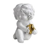 Xinsheinelry Estatua angelical con Forma de corazón, resinas de expresión de Amor, Escultura de querubín para decoración de para hogar y la Oficina, Regalo de cumpleaños Estatua angelical