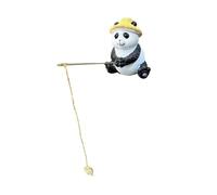 Xinsheinelry Estatua de Pesca de Ranas Panda para jardín, Decoraciones Aire Libre, resinas, en Miniatura de Animales, Escultura de Paisaje, Ornamento, Estatua Decorativa