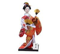 Xinsheinelry Figura de muñeca japonesa hecha a mano con kimono de 30 cm que muestra la cultura tradicional, ideal para decoración del hogar