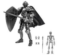 Xinsheinelry Figuras de acción Medievales, de armaduras de Caballeros, Maniquí de Robot móvil articulado T 13 Figuras de acción Conjunto de Esqueleto