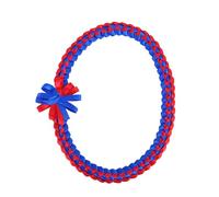 Xinsheinelry Guirnaldas de cinta de colores Collar de graduación hecho a mano con lazo tejido Tela lisa Cuerda de Decoración de vestido Collar de joyería de