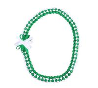Xinsheinelry Guirnaldas de cinta de colores Collar de graduación hecho a mano con lazo tejido Tela lisa Cuerda de Decoración de vestido Collar de joyería de