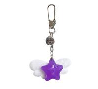 Xinsheinelry Happy Star - Llavero moldeado con textura de gelatina suave, bolsa para teléfono, colofonia verde permanente, para manualidades, artículo decorativo transportable, bonita correa verde