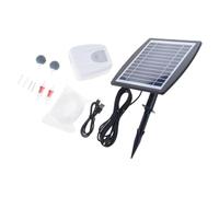 Xinsheinelry Juego de aireador solar de acabado que incluye dos piedras de aire, accesorios de tubería para acuarios, hidroponía, peceras, respirador solar