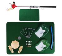 Xinsheinelry Juego de Putting Mat para Interiores y Exteriores, Putters de Golf, práctica de Putting Green, Ayuda para Entrenamiento, Regalo de Golf para Oficina y Juego de Juguetes para hogar