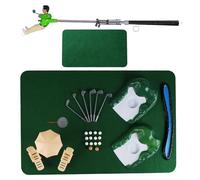 Xinsheinelry Juego de Putting Mat para Interiores y Exteriores, Putters de Golf, práctica de Putting Green, Ayuda para Entrenamiento, Regalo de Golf para Oficina y Juego de Juguetes para hogar
