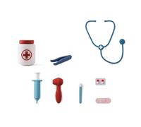 Xinsheinelry Juego de simulación de Doctor para niños, Que Contiene Estetoscopio, Estuche de Aguja, muñecos de Aprendizaje médicos transportables Finos, muñecos de actuación de Doctor
