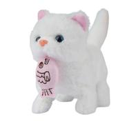 Xinsheinelry Juguete dinámico para Gatos de Peluche con función de alimentación, Ideal para diversión y Aprendizaje de jóvenes, Juguete Interactivo Realista para Gatos
