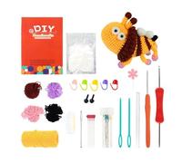 Xinsheinelry Kits de ganchillo para principiantes que incluyen gancho, hilo, instrucciones paso a paso para niños y adultos entusiastas de las manualidades