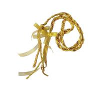 Xinsheinelry Lazos de boda católicos con pedrería para ceremonia sagrada Regalos nupciales Ceremonia de boda Cordón Accesorio religioso Lazos elegantes